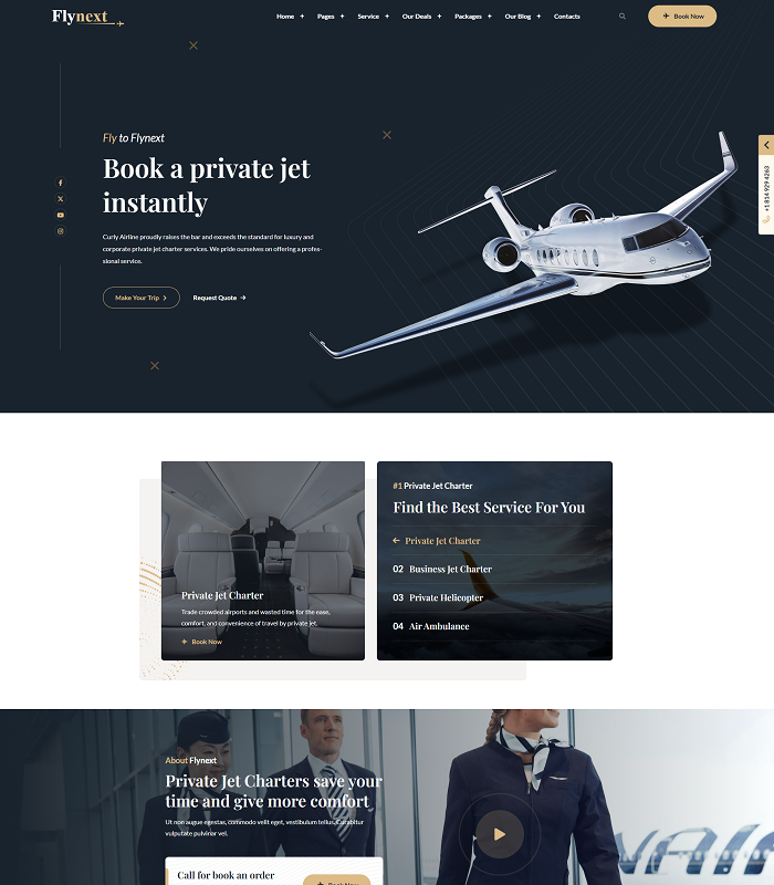 Plataformas Web para aviação privada